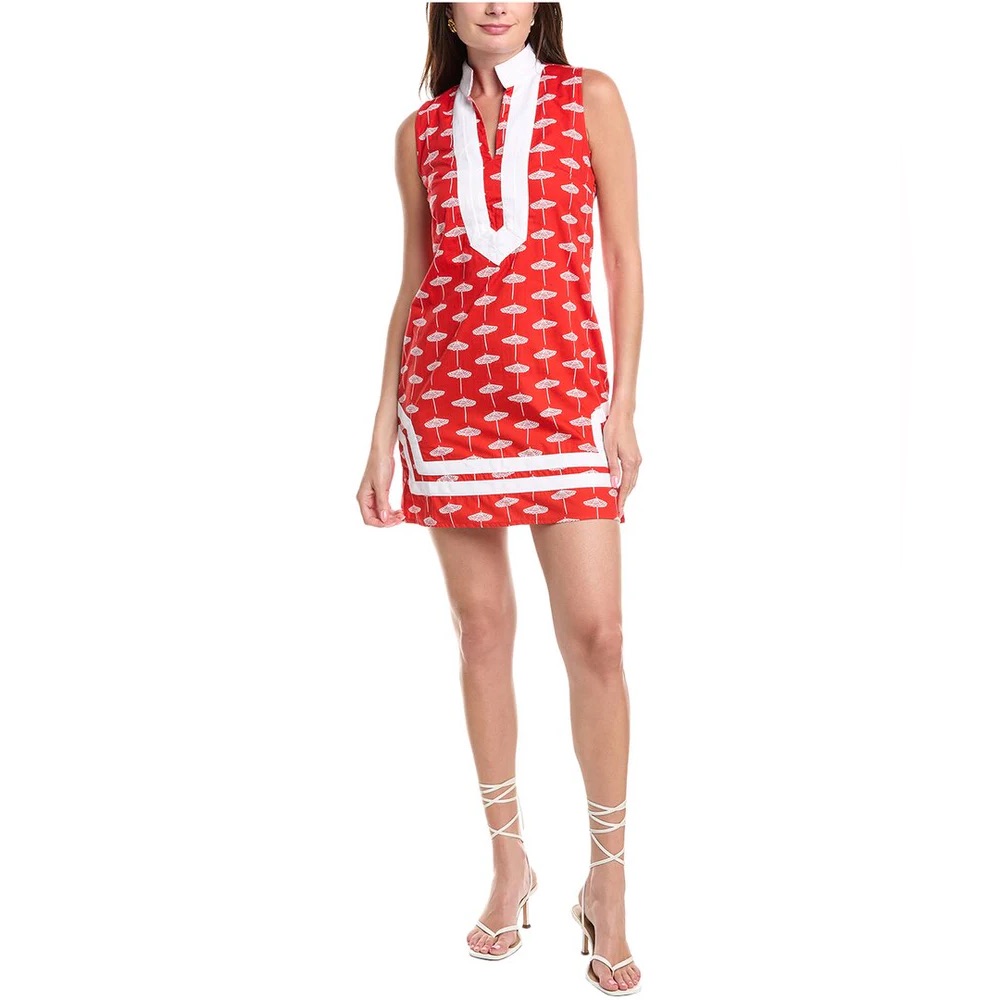 Nwt Sail To Sable Red Umbrella Mini Dress